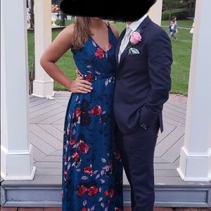 Nanamacs blue floral dress